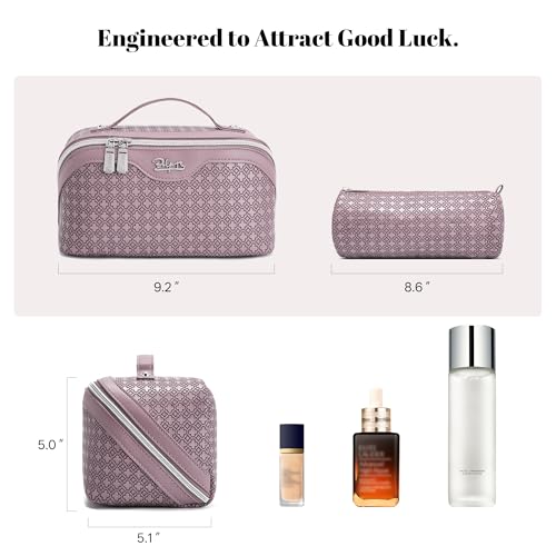 Travel Makeup Bag for Women (M-02Purple)
