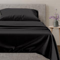 100% Egyptian Cotton Twin XL Size Sheets Set (Twin XL / 15 - Black)