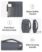 17'' Travel Backpack Airlines Approved Personal Item Carry On Bag Grey (Grey / 17 inch underseat)