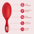 Original Detangler Hair Brush (Amazon Poppy Red)