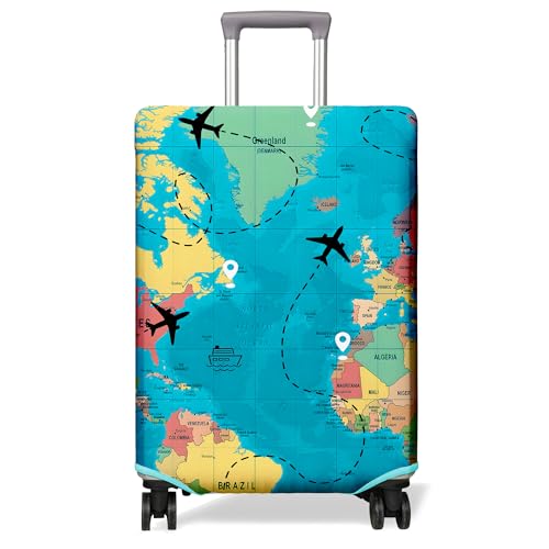 Travel Luggage Cover Suitcase Protector Fits 18 (C-1 / L(25-28in))