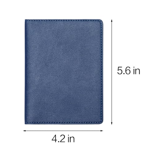 2 Pack Passport Covers & Vaccine Card Holder (Blue & Red)