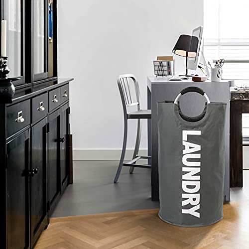 90L Large Laundry Basket Bag (Dark Grey / 90L)