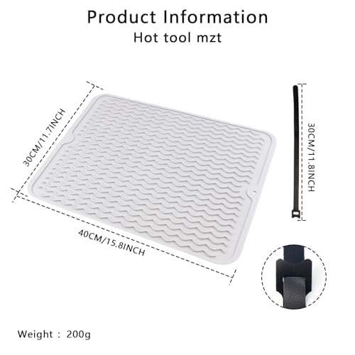 Oversize Silicone Heat Resistant Mat (Grey)