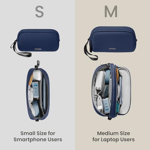 Electronics Organizer Travel Case (Navy Blue / Small)