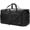 Travel Duffle Bag for Women & Men. Large Duffel Bag for Traveling Camp (100L / All Black)