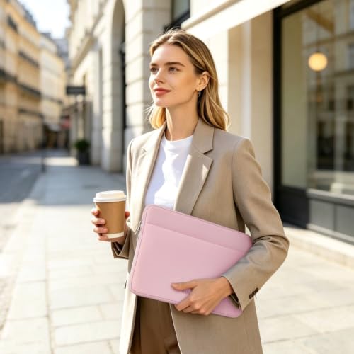 RAINYEAR Laptop Sleeve Case 15.6 Inch (15.6 inch / Light Pink)
