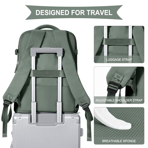 Large Travel Backpack For Women Men (30l / Olive Green)