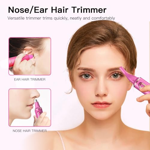 Nose Hair Trimmers for Women Men (Rose)