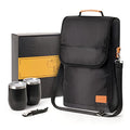 3 Bottle Wine Tote Bag with 2 Tumblers & Opener