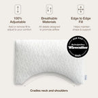 Original Crescent Adjustable Pillow (Crescent White / Queen)