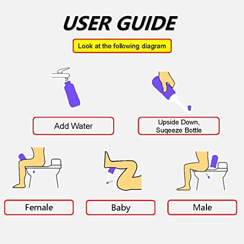 2 PCS Portable Bidet for Toilet (450ml Blue X 2pcs 【hot Sales!】)