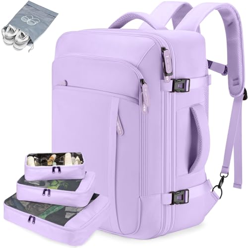 40L Expandable Travel Backpack (Purple / 20 inches)