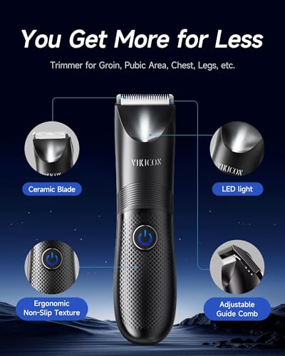 Manscape Trimmer for Men (Black)