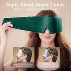 Silk Sleep Mask for Women and Men (Green)