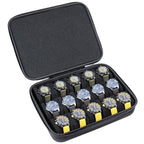 15 Slots Hard Watch Travel Case (Black-15 Slots / 15 Slots Nylon)