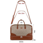 Weekender Bag for Women Travel Duffel Bag (Large / 9B-Light Brown)