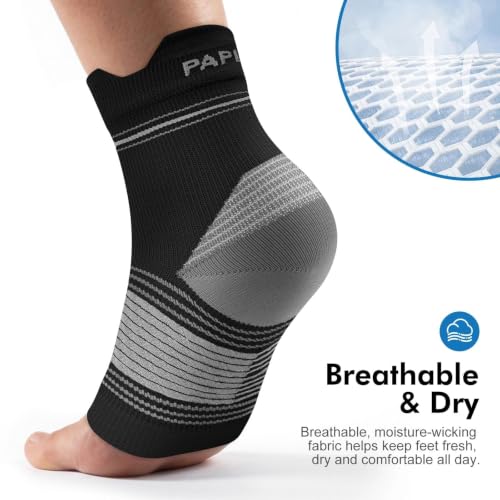 6 Pairs Plantar Fasciitis Socks (Black(6 Pairs) / Small (6 Pair))