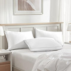 Luxury Feather Down Pillow King Size Set of 2 (King (Pack of 2))