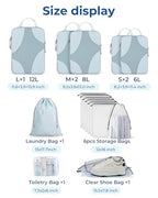 Compression Packing Cubes (Sky Blue)