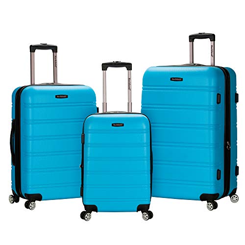 Melbourne Hardside 3 Piece Expandable Spinner Wheel Luggage Set (Turquoise / 3 Piece (20"/24"/28"))