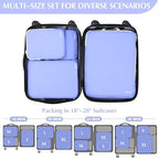 Compression Packing Cubes (4-Periwinkle / 4 Set)