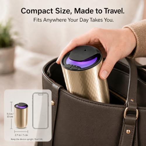 Waterless Essential Oil Diffuser (Gold)
