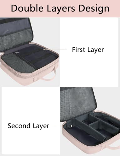 Travel Cord Organizer for Women (Pink / Large)