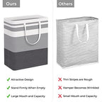 2 Pack Large Laundry Basket (125L / Grey)