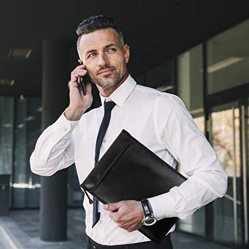 Fireproof Waterproof Money Document Bag (Black)