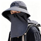 Outdoor Sun Hat for Men Women (1pack--dark Grey(face Cover))