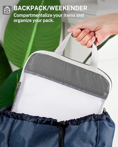Compression Packing Cubes for Travel (Set of 6 / 6-Gray)