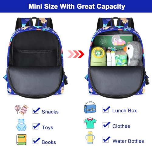 Toddler Backpack Leash (Blue/Volcanic Dino, Blue Link)