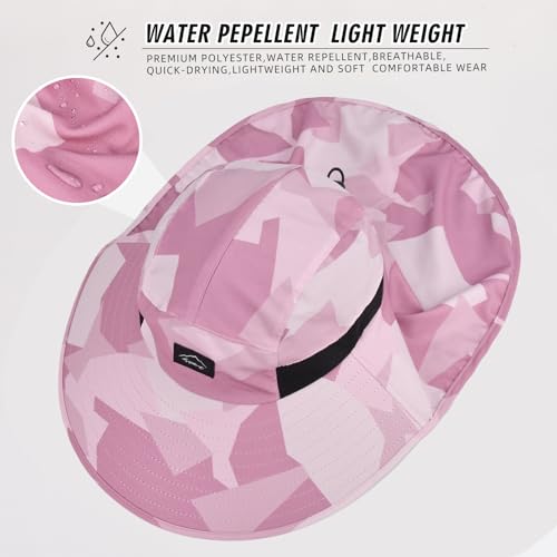 Outdoor Sun Hat for Men Women (1pack-camo Pink)