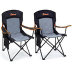 2 Pack Folding Camping Chair (Black(twin Pack))