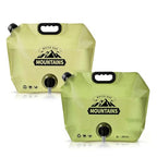 Camping Water Container (Beige & Green)