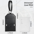 5 Pack Luggage Tags for Suitcases Bag Tag (5 Pack Black Plane)