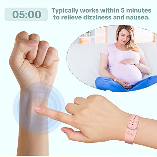 Motion Sickness Bracelets Wristband Sea Sickness for Adult Kids & Pregnant Women (B-01-black+starlight+transparent)