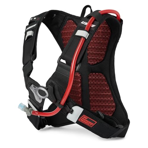 MTB Hydro Hydration Pack with Hydration Bladder (3L, Black/Red)