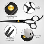 Professional Home Hair Cutting Kit Home Haircutting Scissors Barber (Black#3)