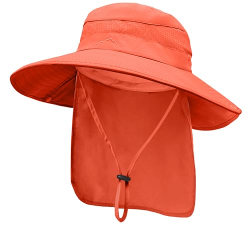 Sun Hats for Men Women (Orange)