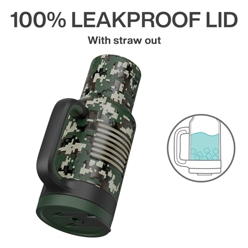 40 oz Camo Tumbler with Handle (Woodland Flag / 40 Ounces)