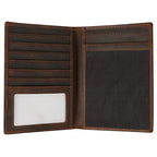 Leather Passport Holder RFID Blocking Passport Travel Wallet Cover Case for Men Women Brown JC17 (JC17-Red Brown)