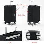 Travelkin Suitcase Covers For Luggage Tsa Approved Luggage Covers Protector (Black-Old / L)