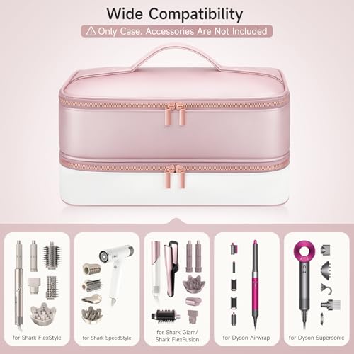 Travel Hair Dryer Case for Shark Glam (Pink)
