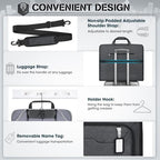 Garment Bags for Travel Carry On Garment Bag for Hanging Clothes (Grey)