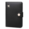 Passport Holder RFID Blocking Travel Wallet (Black)