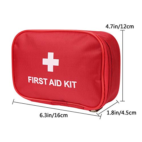 6 Pack Empty First Aid Kit Bag (6.3 x 4.7 x 1.8 inch)
