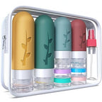 Travel Bottles Kit (Wine Red)