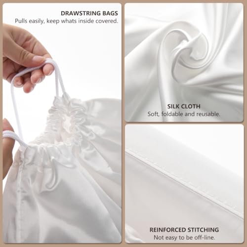 6 Pack 19.6 x 15.7 in Dust Bags for Purses and Handbags (19.6x15.7 inch (silk bags))
